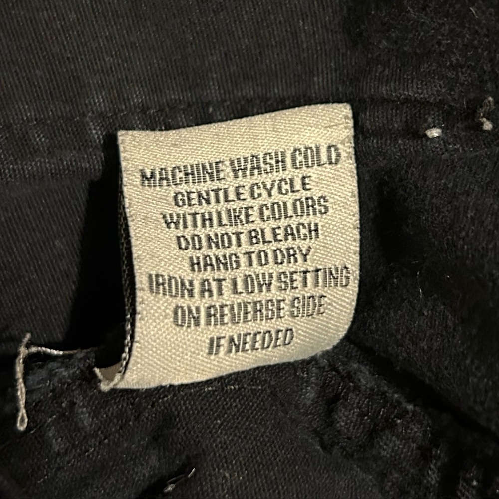 Black Denim Cargo Jeans - Picture 11 of 12